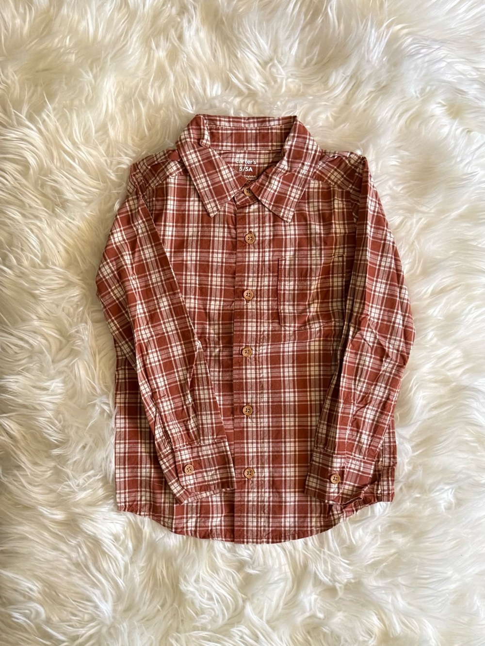 Plaid Button Long Sleeve Shirt
